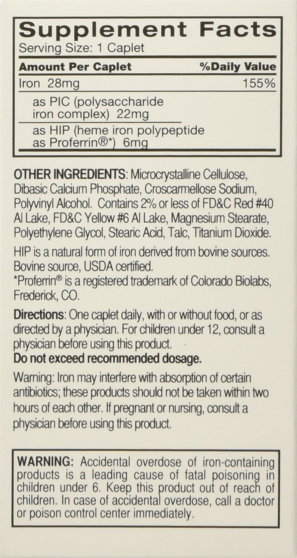 Mezcla hemo y no hemo de Feosol para absorción equilibrada.