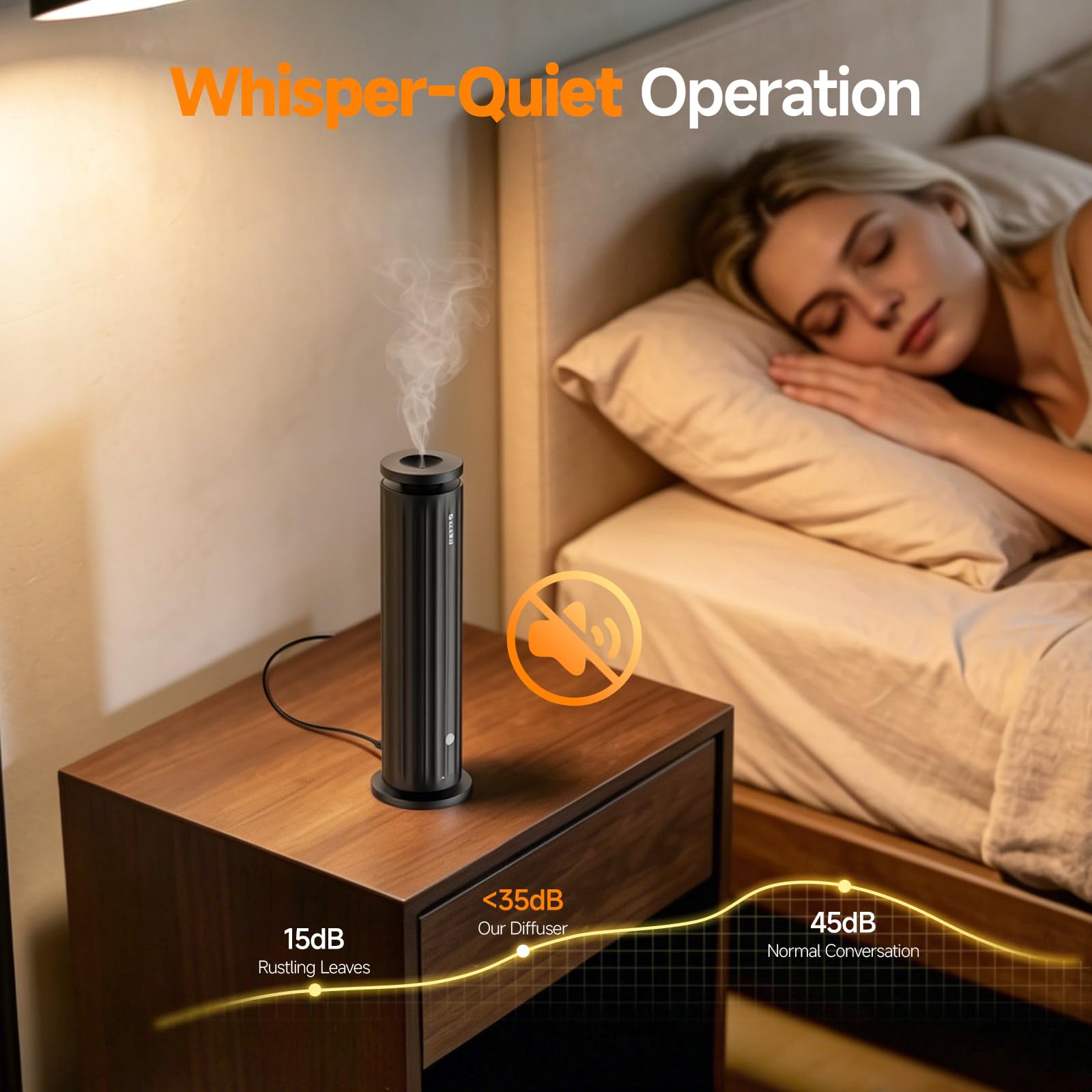 FEPPO luz nocturna cálida crea ambiente relajante y controlada