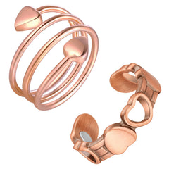 Feraco anillo corazón vista frontal, elegante y cómodo