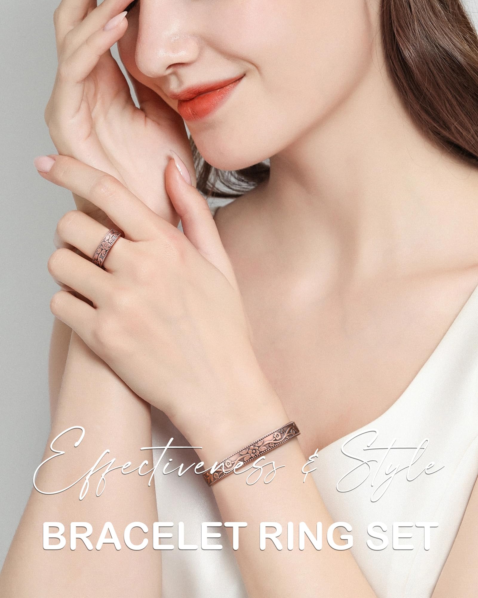 Feraco brazalete abierto ajustable, fácil colocación y ajuste