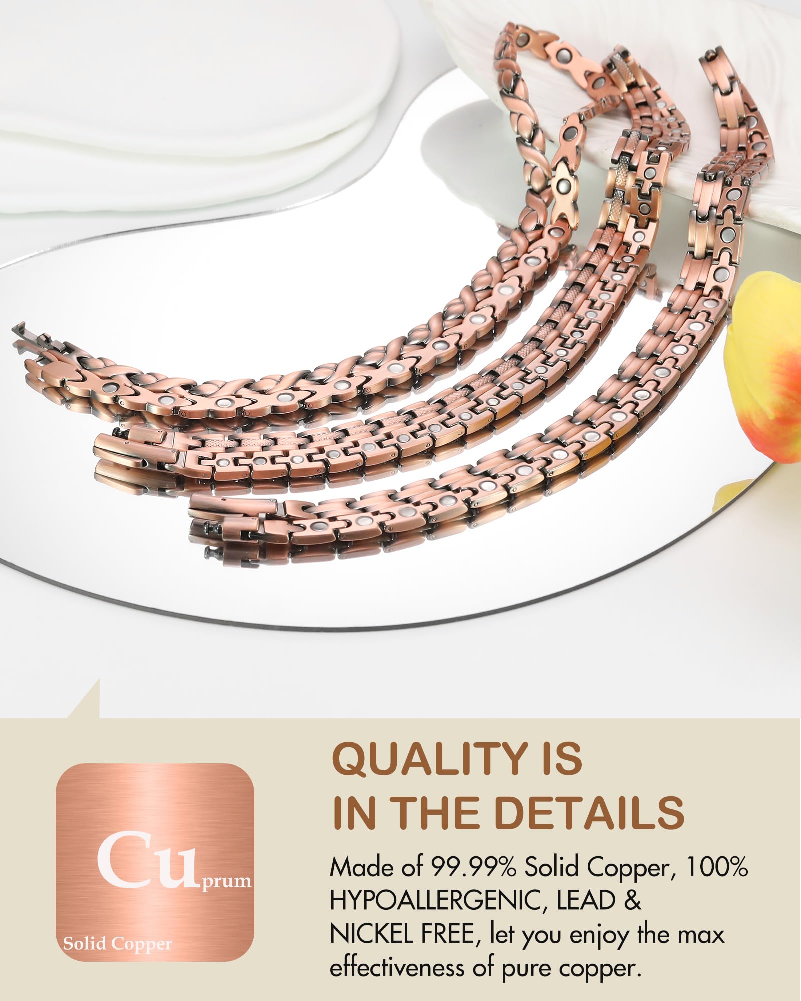 Feraco cierre de hebilla fácil de usar que ofrece colocación segura rápida