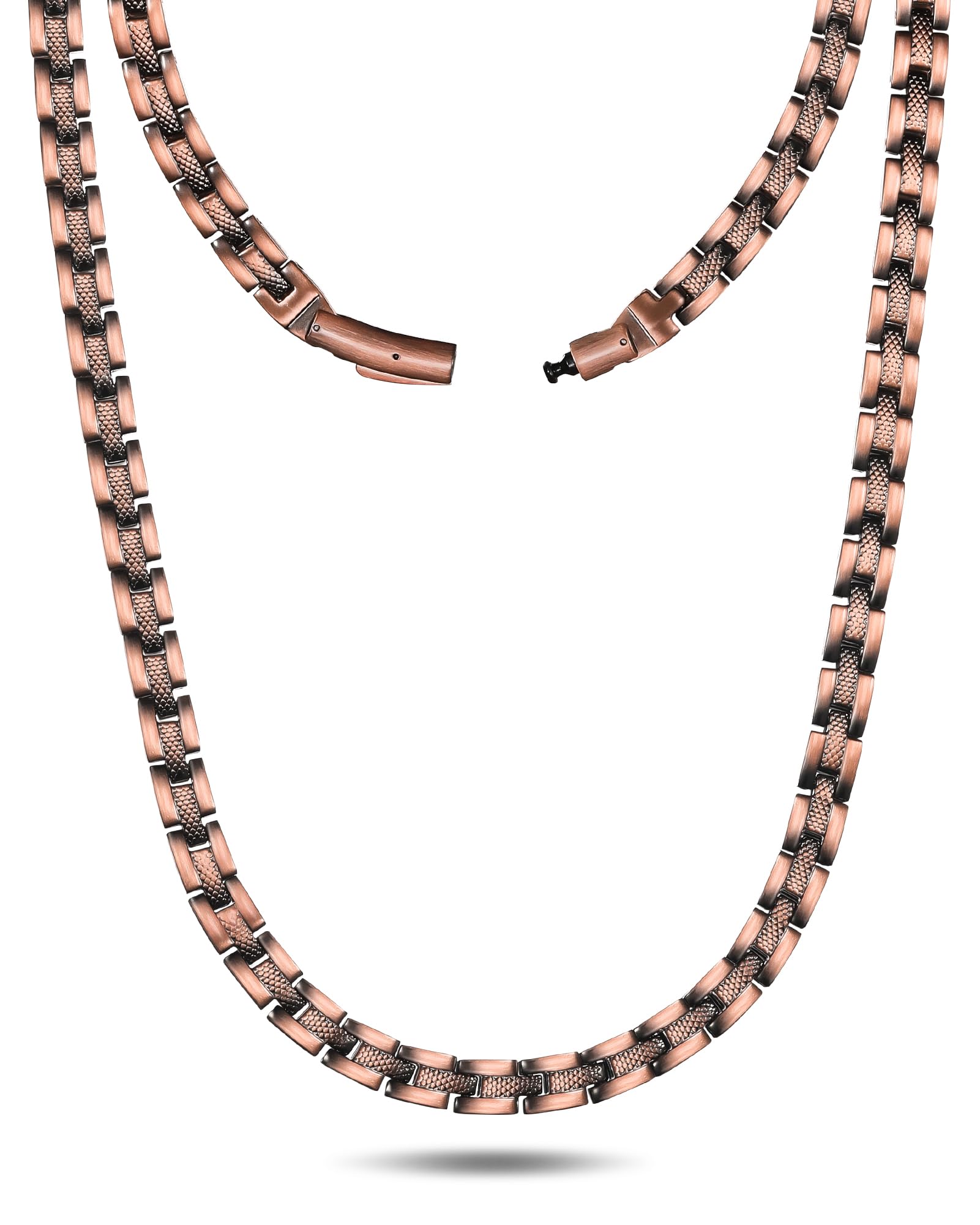 Feraco collar frente mostrando diseño elegante y beneficio de estilo duradero