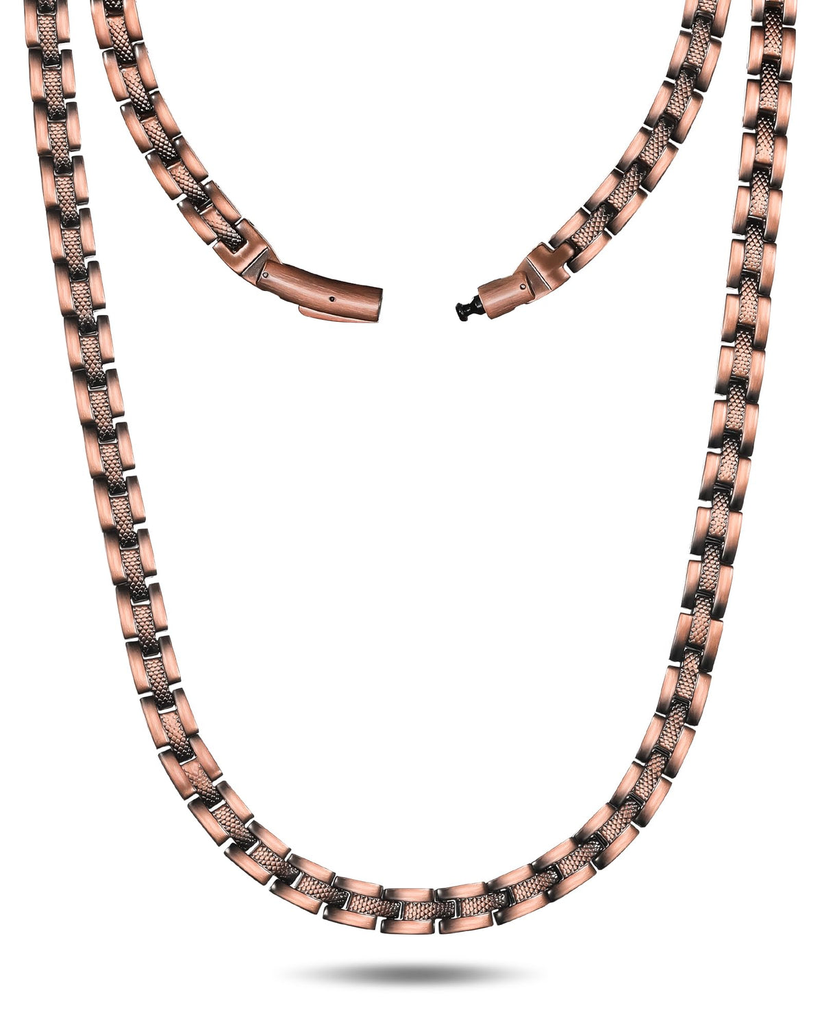 Feraco collar frente mostrando diseño elegante y beneficio de estilo duradero