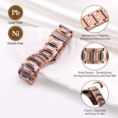 Feraco pulsera puesta en muñeca mostrando ajuste cómodo