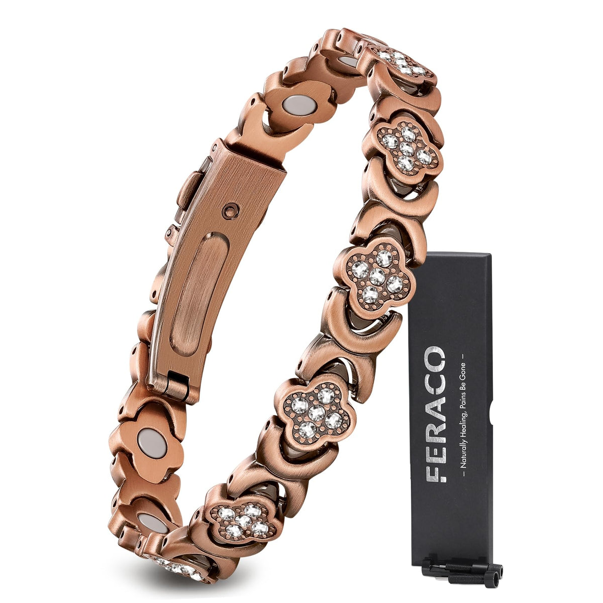 Feraco pulsera en caja de regalo, presentación elegante y lista para obsequiar