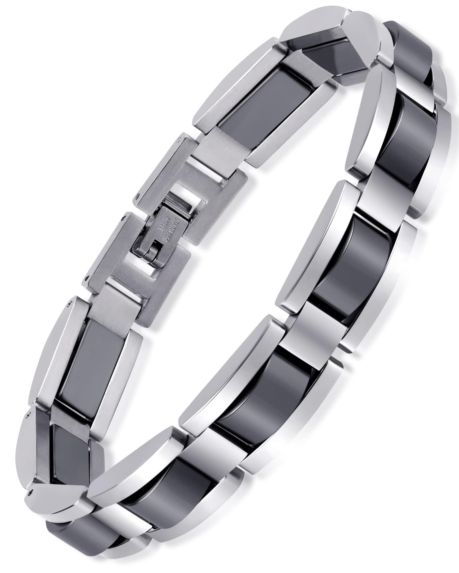 Feraco pulsera frontal en caja elegante mostrando acabado duradero