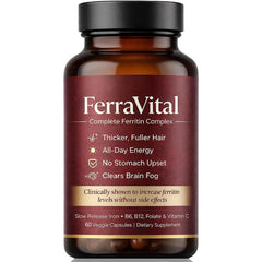 FerraVital empaque frontal mostrando la marca y beneficio energizante