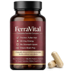 FerraVital frasco frontal mostrando diseño claro y confianza