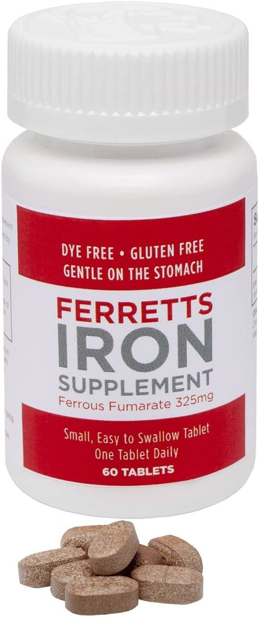 Ferretts frasco abierto con tabletas visibles para control de dosis