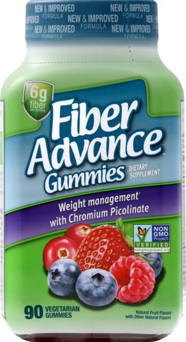 Fiber Advance gomita en mano uso demostrando tamaño cómodo