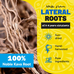 Fiji Vanua Kava detalle de etiqueta, información de origen Vanuatu