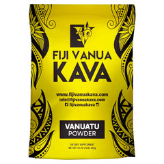 Fiji Vanua Kava frente del paquete, muestra contenido premium
