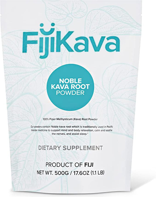 FijiKava envase frontal 500g mostrando diseño y etiqueta clara para compra segura