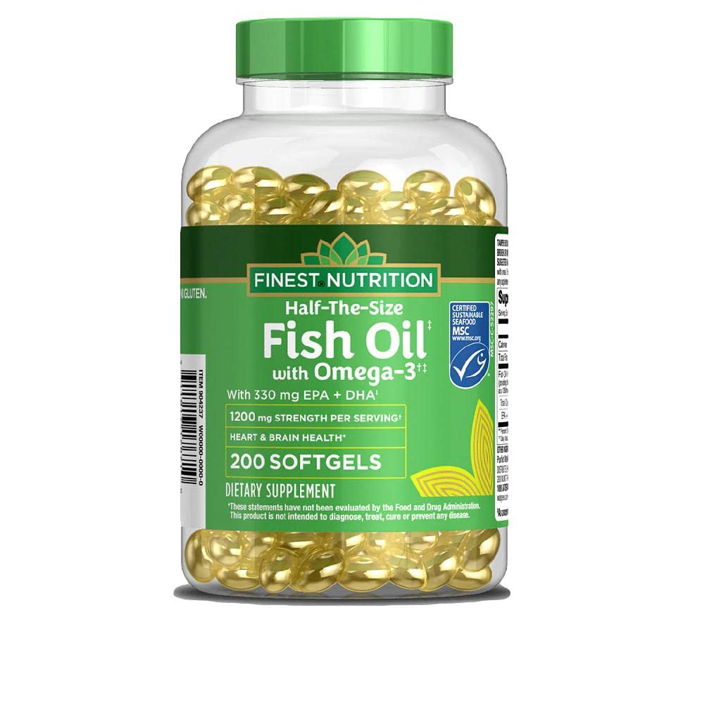 Finest Nutrition envase frontal mostrando 200 cápsulas y beneficios