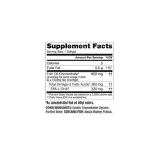 Finest Nutrition etiqueta con sello MSC que indica pesca sostenible