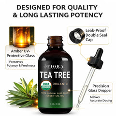 Fiora Naturals aplicación diluida en manos durante rutina de cuidado personal