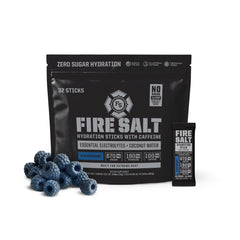 Fire Science Nutrition paquete frontal mostrando sobres y marca, práctico para llevar
