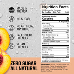 Fire Science Nutrition polvo Peach detalle de textura, mezcla rápida sin grumos