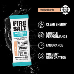 Fire Science Nutrition sobre individual Peach listo para mezclar, portátil y práctico