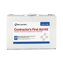First Aid Only caja metálica frontal resistente, transporte seguro