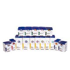First Aid Only empaque frontal mostrando 237 piezas y facilidad de reabastecer