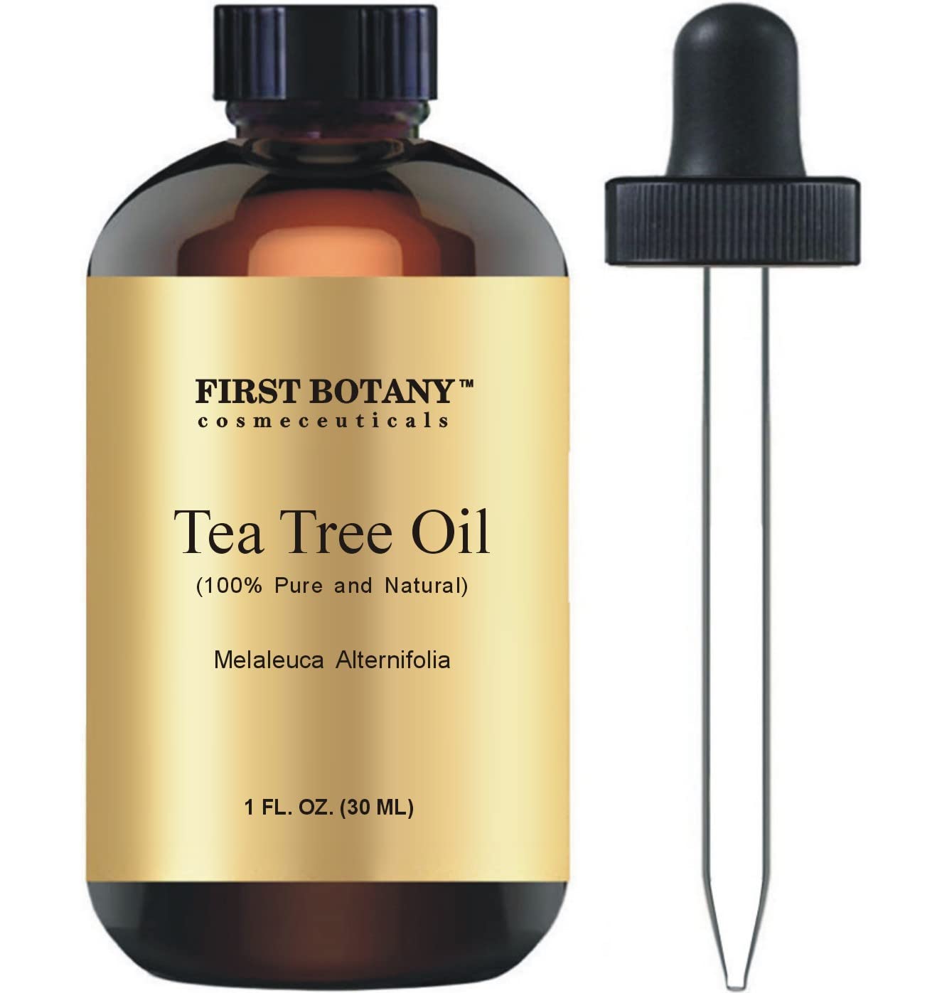 First Botany frasco frontal 30ml mostrando fórmula pura y botella oscura
