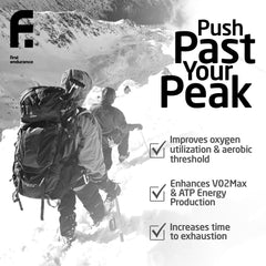 FIRST ENDURANCE OptygenHP etiqueta con ingredientes y beneficios para uso informado