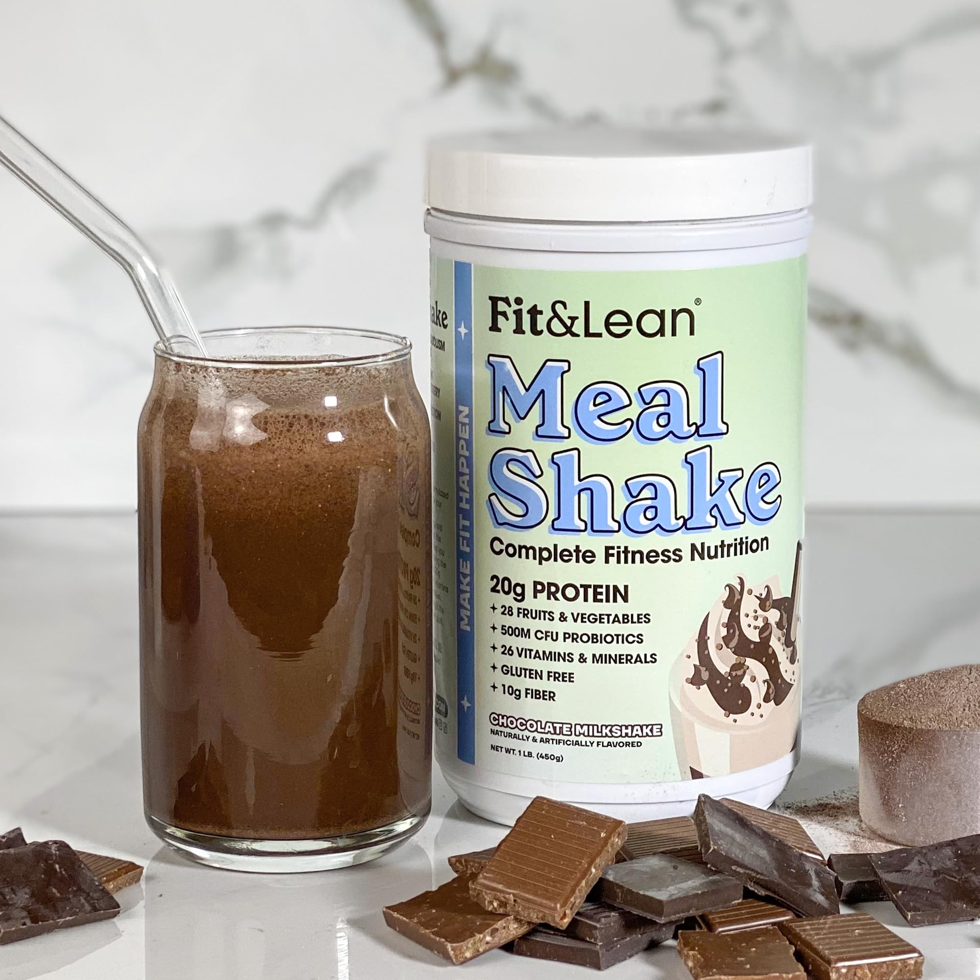 Fit & Lean estilo de vida desayuno rápido para conveniencia nutritiva