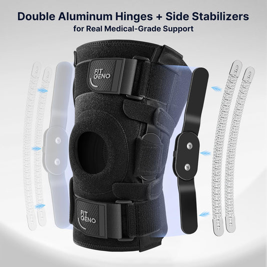 Fit Geno bisagra de aluminio ligera que aporta estabilidad resistente