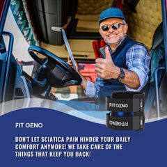Fit Geno escena lifestyle mostrando soporte discreto durante actividades