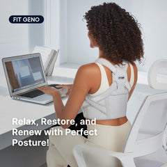 Fit Geno estilo de vida en oficina, soporte discreto durante jornada