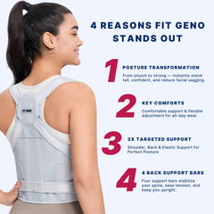 Fit Geno varillas de fibra de vidrio que brindan soporte estable y flexible