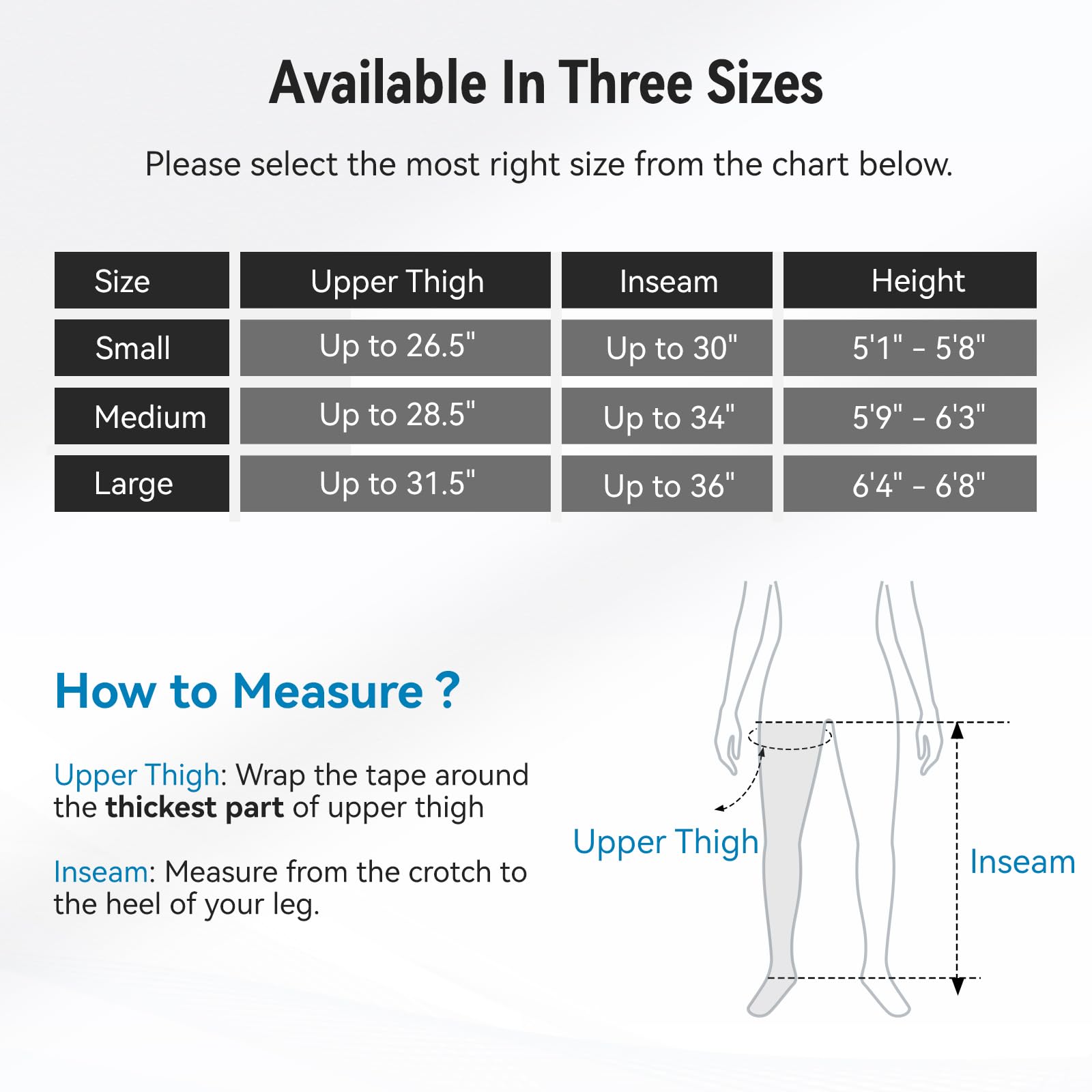 FIT KING botas comparadas en escala para mostrar talla Large y cobertura