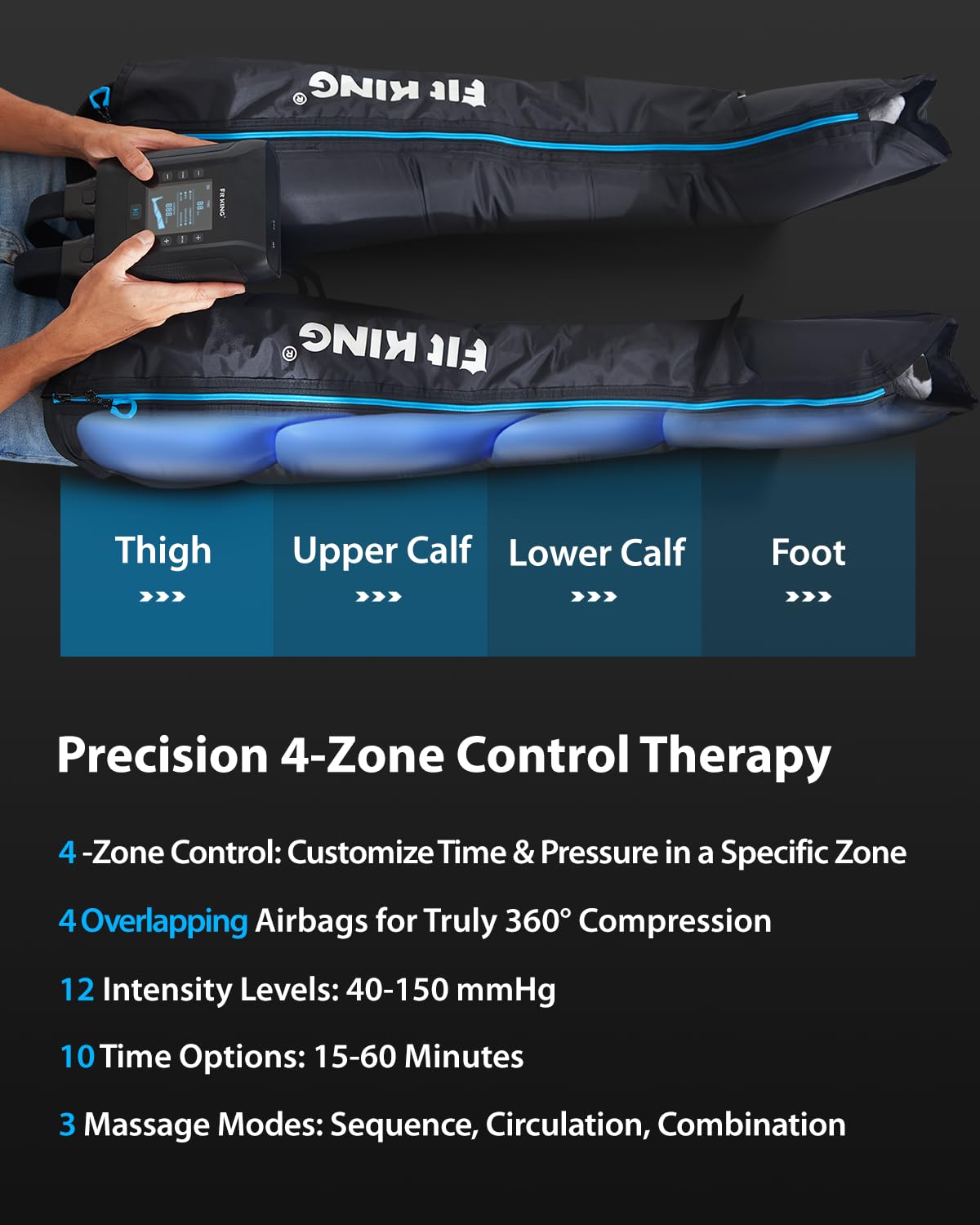 FIT KING controlador primer plano con botones para personalizar sesión