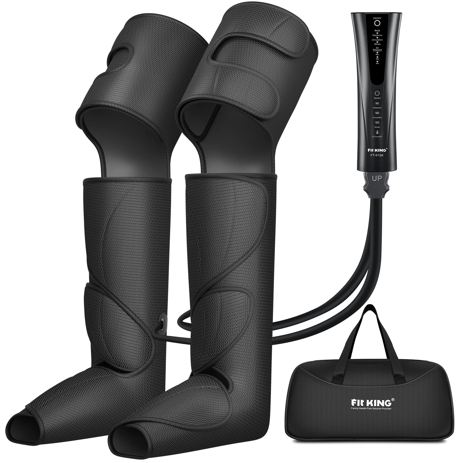 FIT KING vista frontal del masajeador mostrando diseño y controles, comodidad inmediata