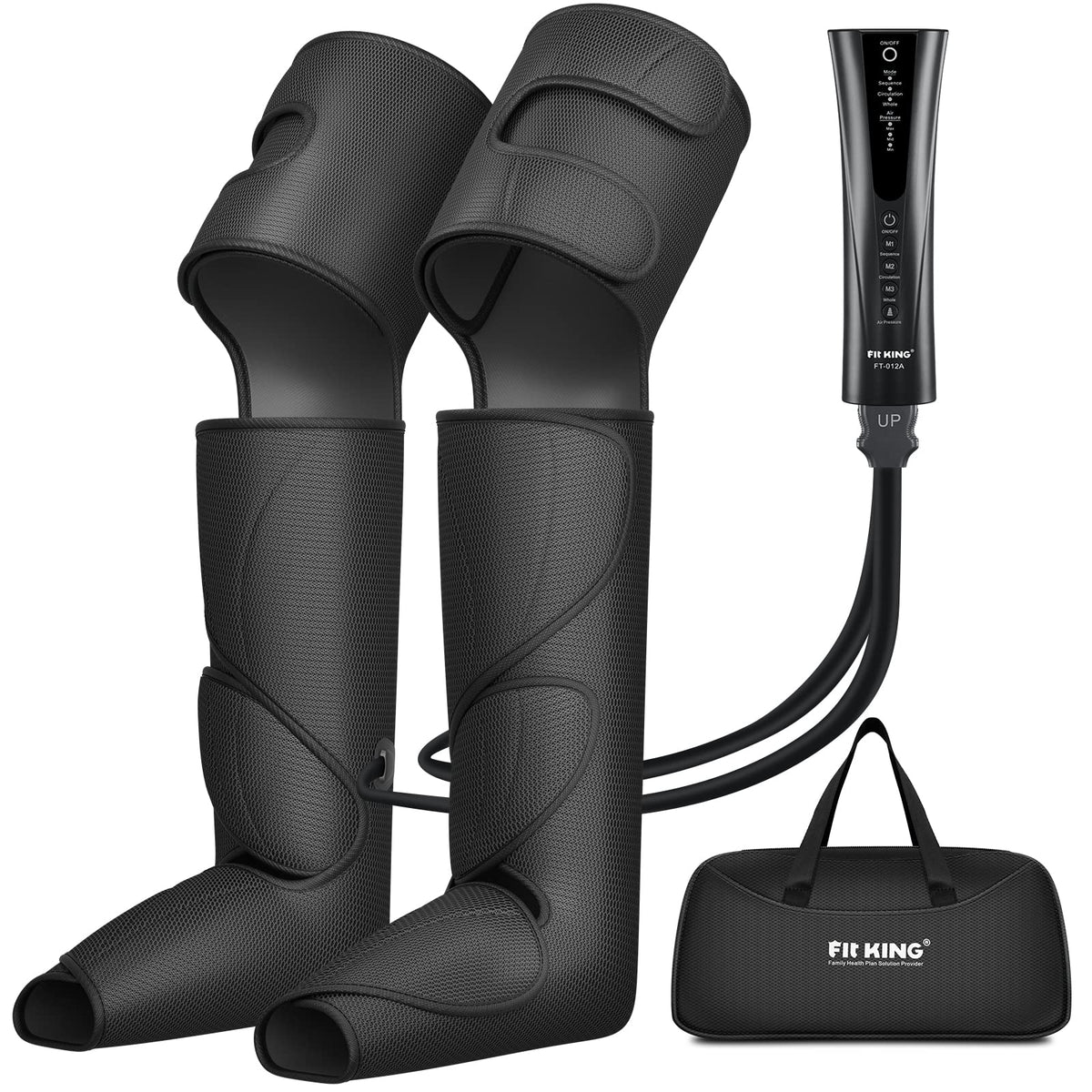 FIT KING vista frontal del masajeador mostrando diseño y controles, comodidad inmediata