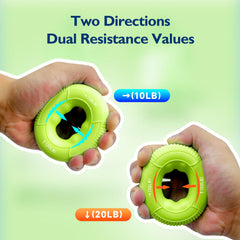 FitBeast anillos de agarre texturizados mostrando resistencia progresiva