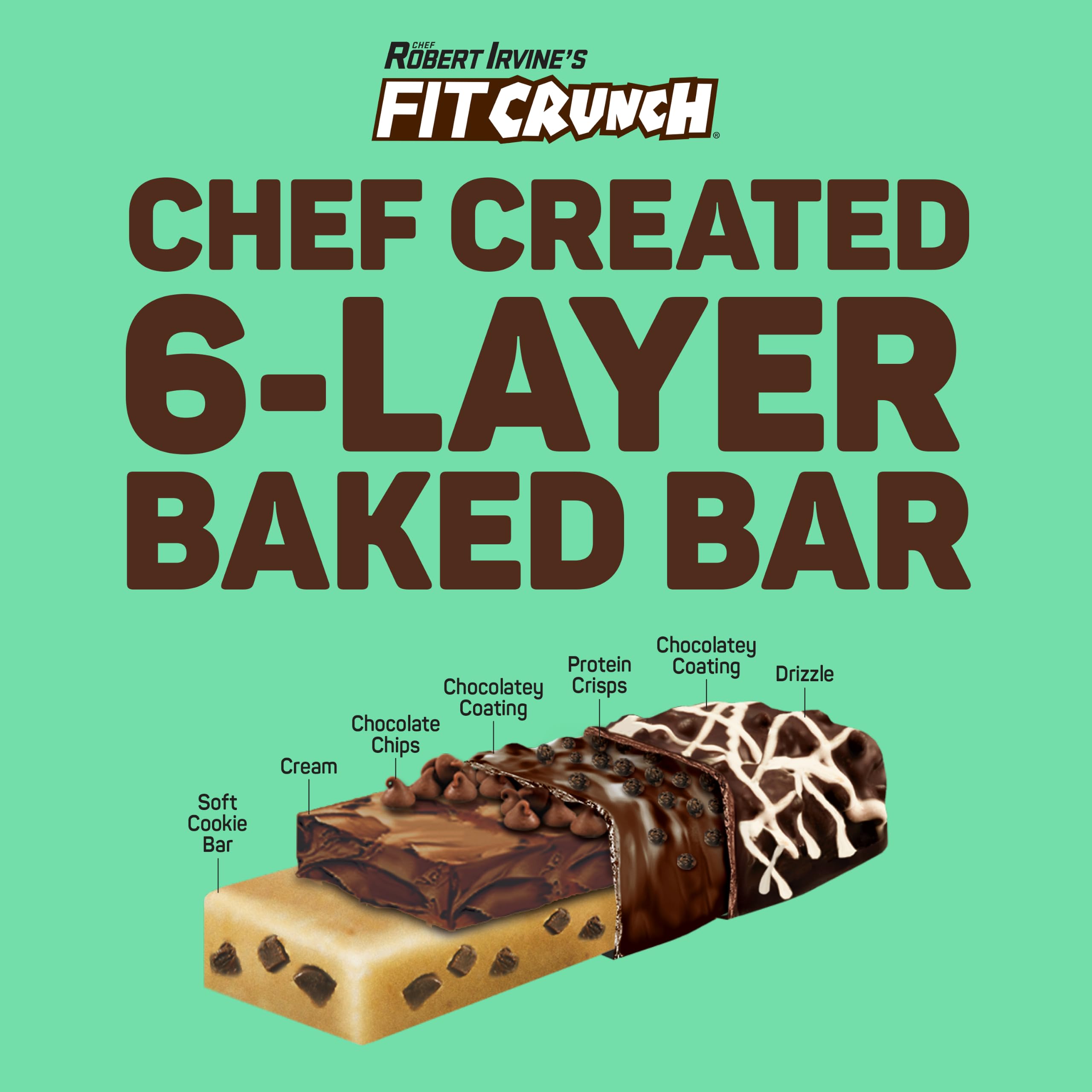 FitCrunch barrita en mano para ver tamaño real y conveniencia portátil