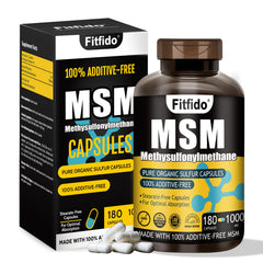 Fitfido envase frontal con 180 cápsulas, claridad de pureza 99.9%