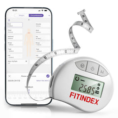 FITINDEX vista frontal del dispositivo mostrando diseño y beneficio de control