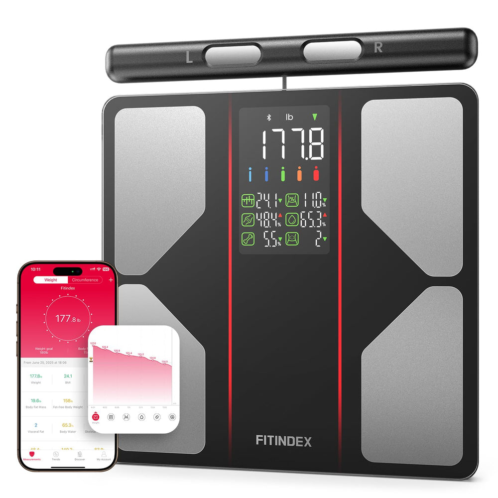 FITINDEX vista frontal con asa mostrando diseño robusto y estabilidad
