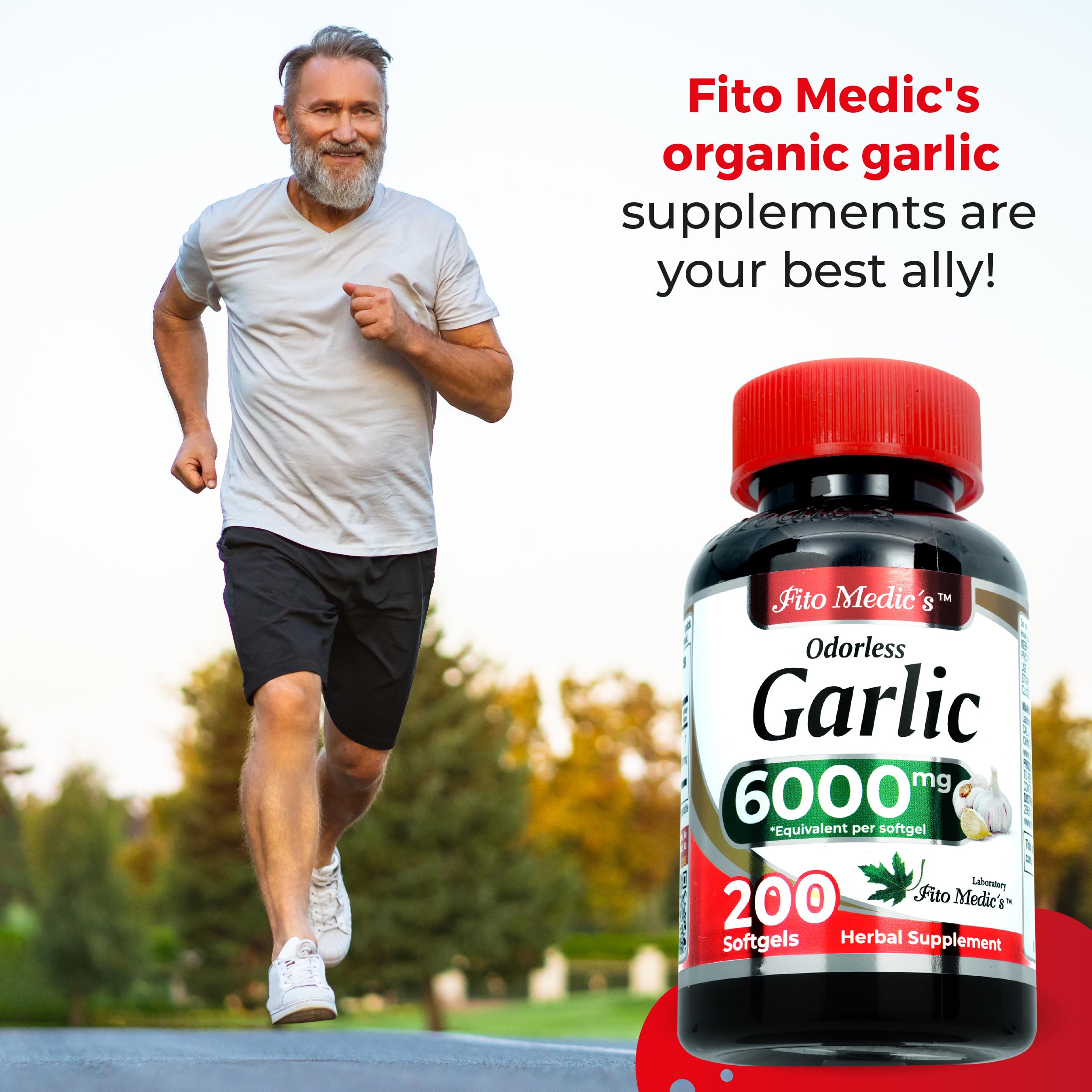 FITO MEDIC'S frasco abierto con softgels visibilidad del contenido y cantidad