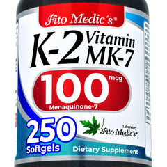 FITO MEDIC'S frasco frontal mostrando 250 softgels y etiquetado claro