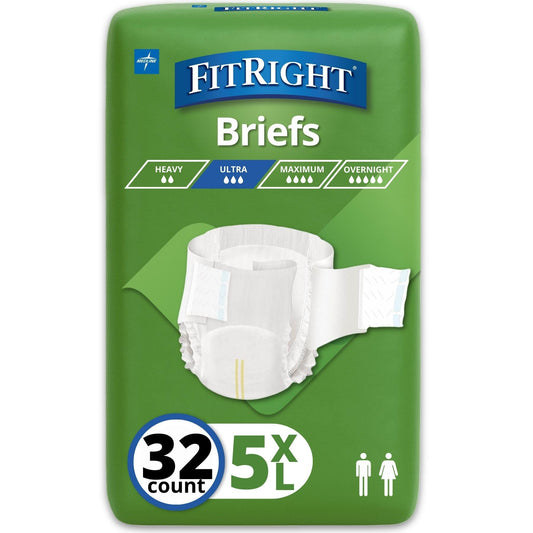 FitRight vista frontal del paquete mostrando conteo y talla, facilita elección rápida