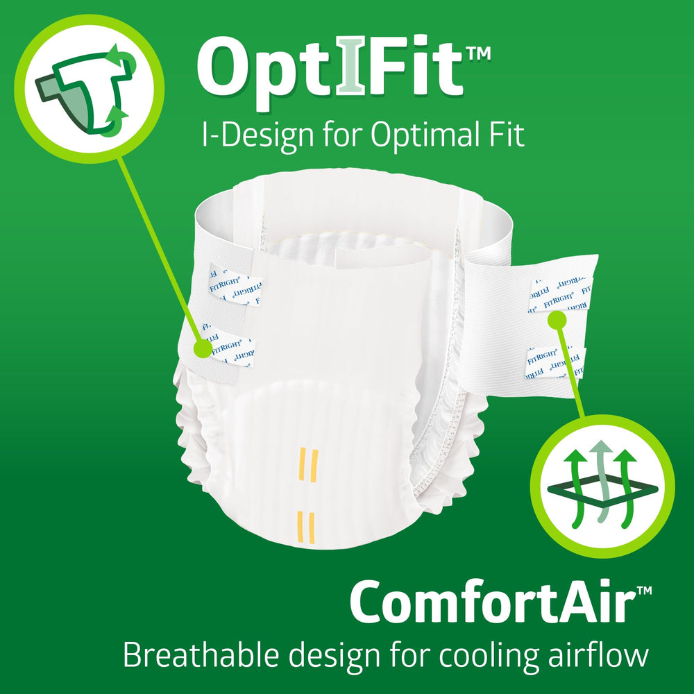 FitRight textura exterior tipo tela para mayor suavidad y discreción