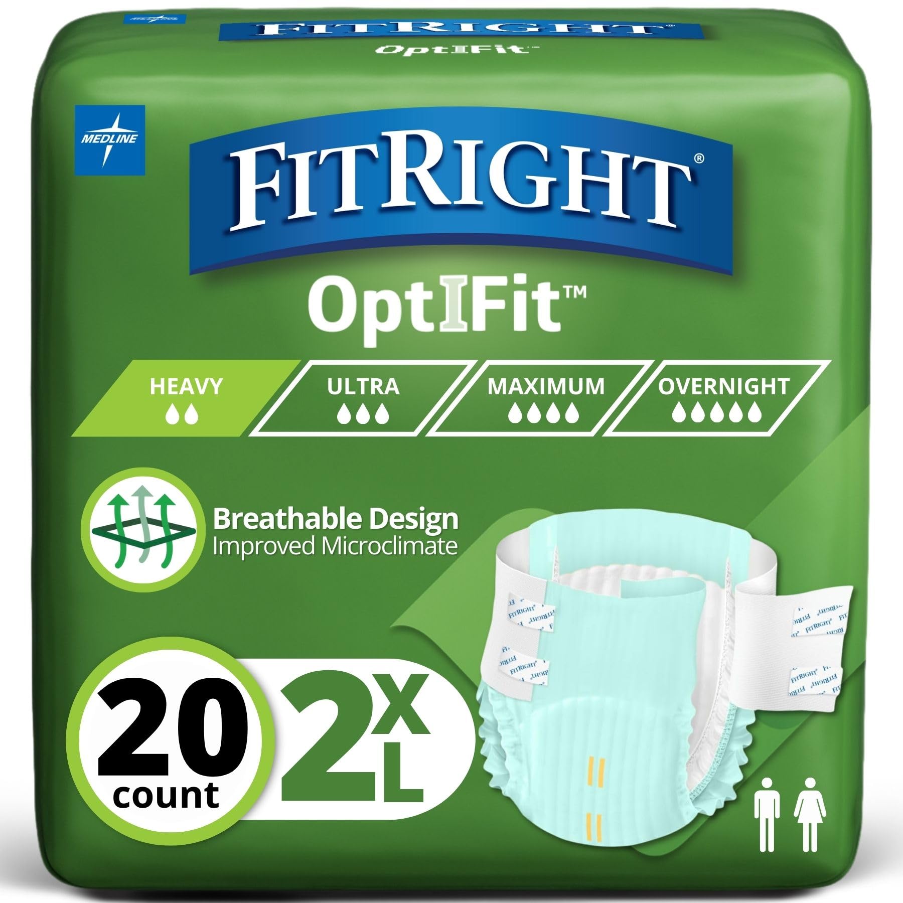 FitRight paquete frontal 2XL mostrando diseño y discreción