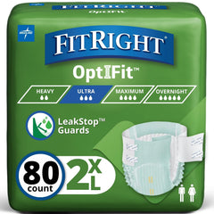 FitRight vista frontal del paquete mostrando 80 unidades y ventajas