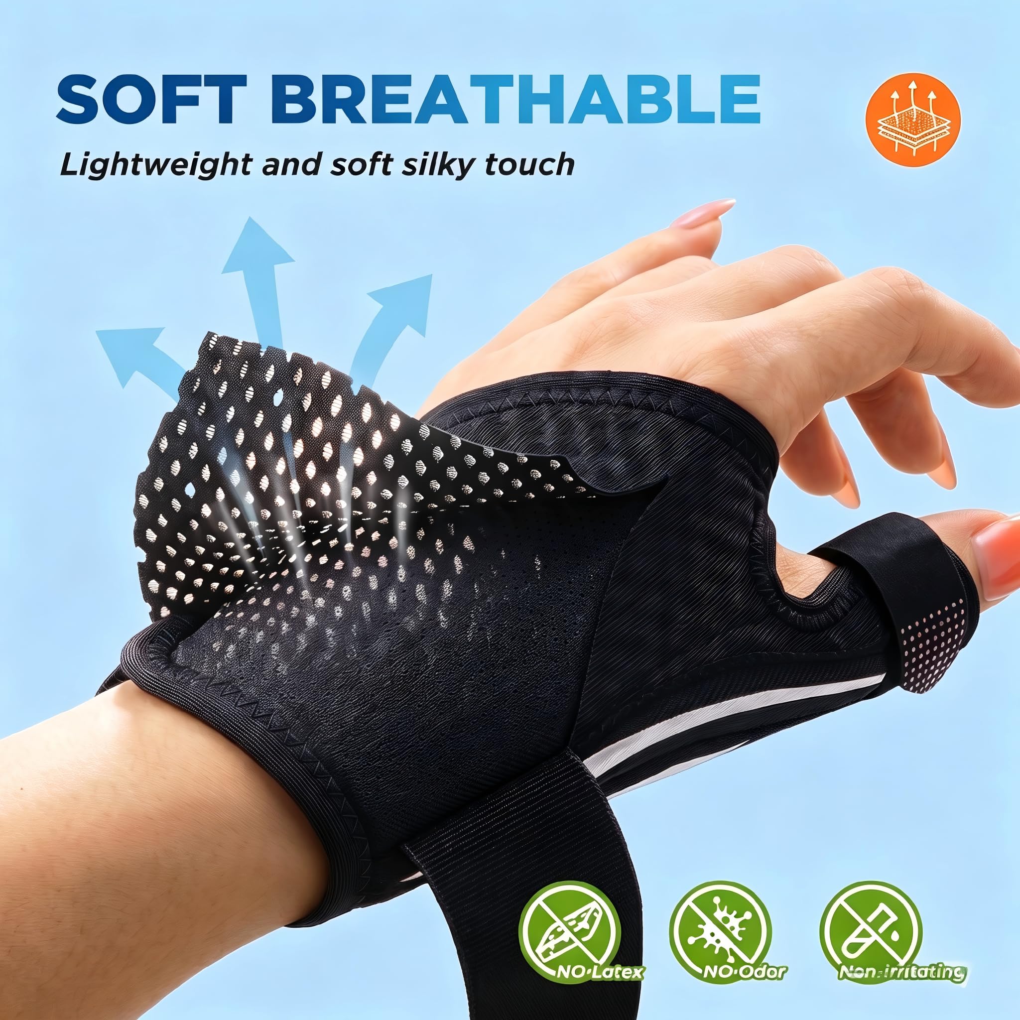FITSOON etiqueta del material micro-malla, ventilación activa