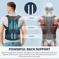 Fitsupport detalle de tirantes ajustables que mejora alineación de hombros