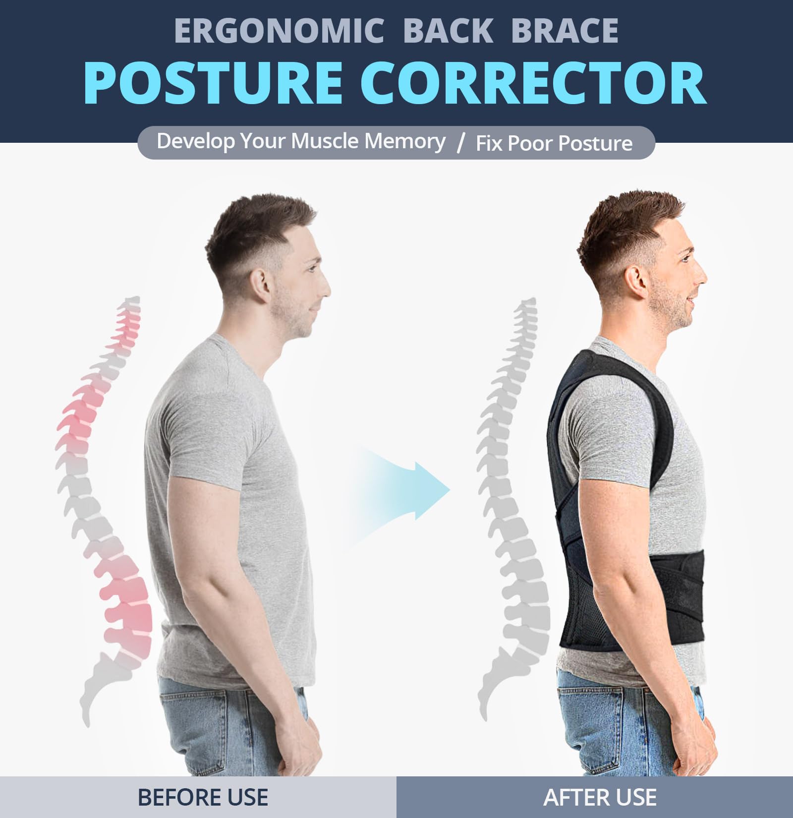 Fitsupport textura transpirable que aporta comodidad para uso prolongado